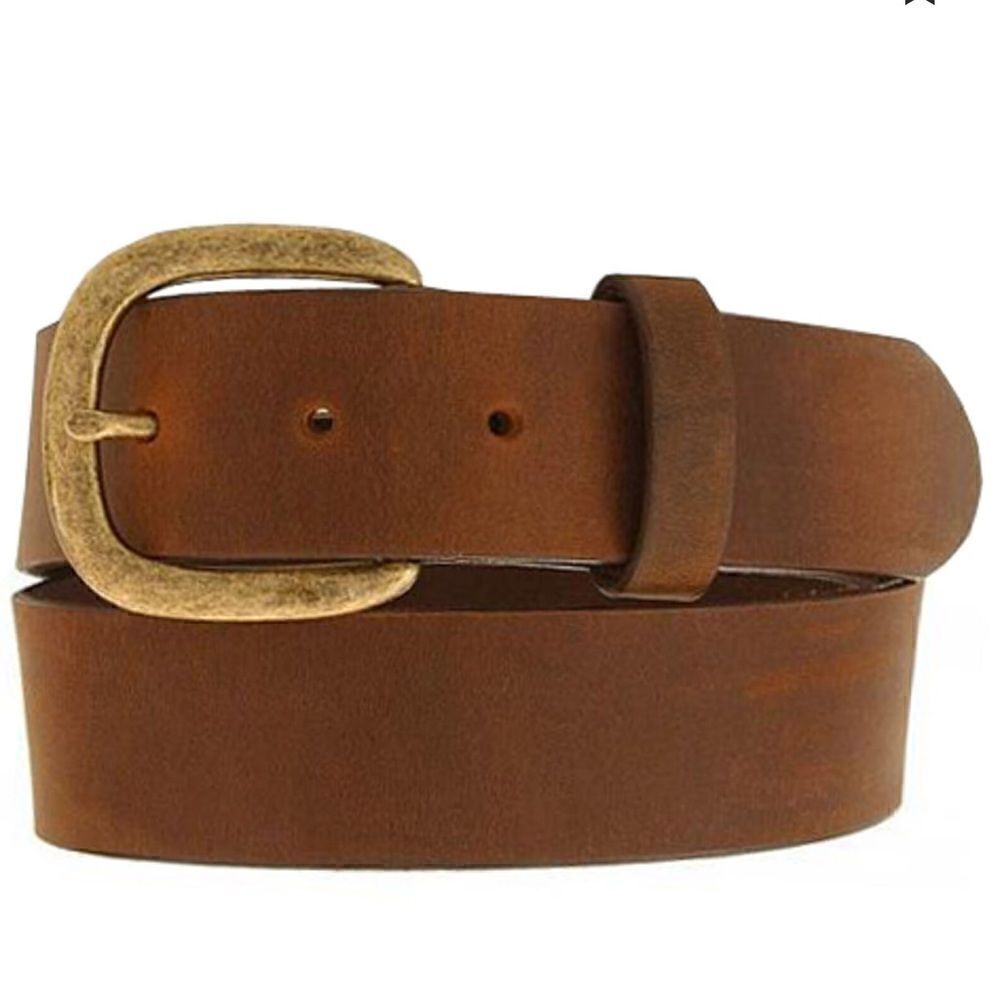 Justin Top Grade Cowhide Brown Work Belt 34